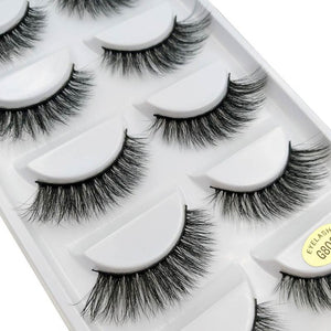 One box mink Natural 3D Eyelashes