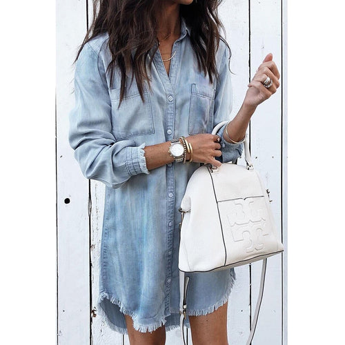 Casual Denim Shirt (Long Sleeve)